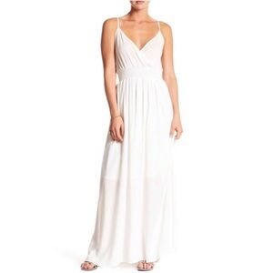 WEST KEI  Gauze V-Neck Maxi Dress SZ S